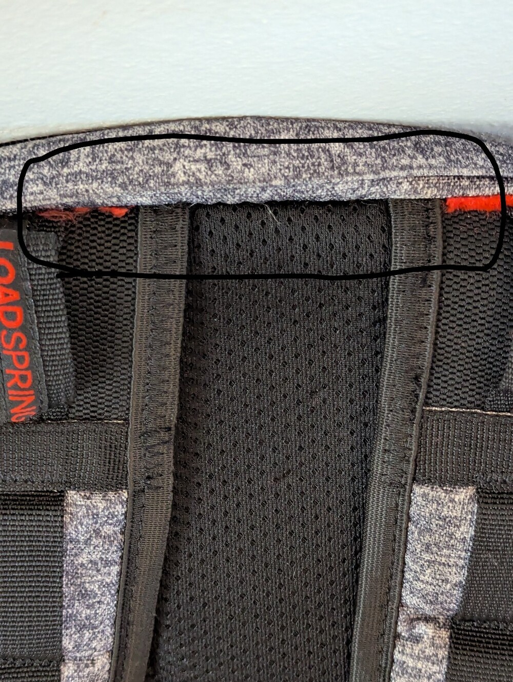 Adidas Gray Heather & Red Bungee Backpack Bookbag School Gym Travel - Picture 9 of 11
